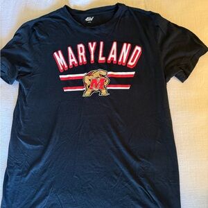 Black University of Maryland Graphic Tee